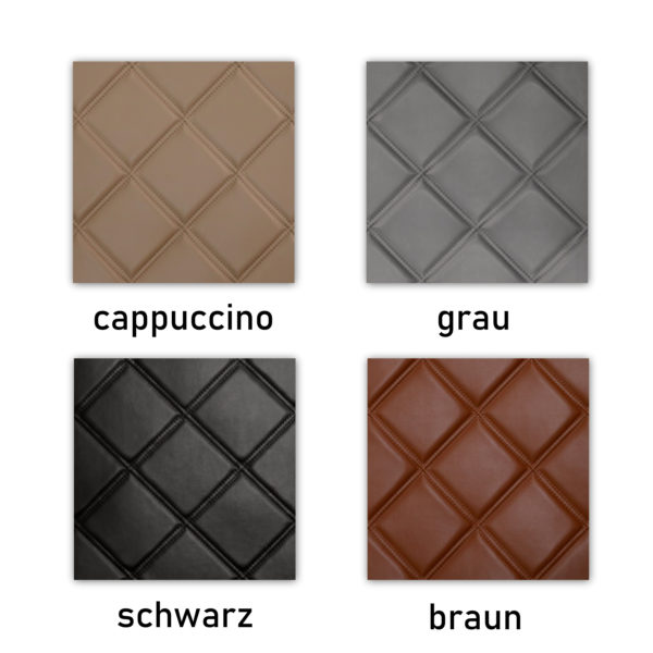 GROSS MUSTER Farbe Palette 600x600 - Fußmatte passend für MB MP4 - Mega-Set -  Große Muster - deine Farben und Stickerei