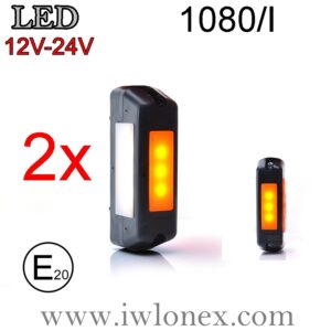 1080 iwlonex 300x300 - 2x LED Umrissleuchten/Seitenmarkierungsleuchten WAS 1080/I