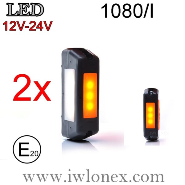 1080 iwlonex 600x600 - 2x LED Umrissleuchten/Seitenmarkierungsleuchten WAS 1080/I