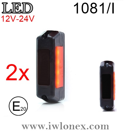 1081 I 1 - 2x LED Umrissleuchten Begrenzungsleuchte 1081/I
