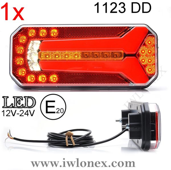 1123 iwlonex 2 600x599 - 1x LED RÜCKLEUCHTE, HECKLEUCHTE, Dynamische Blinker! 1123