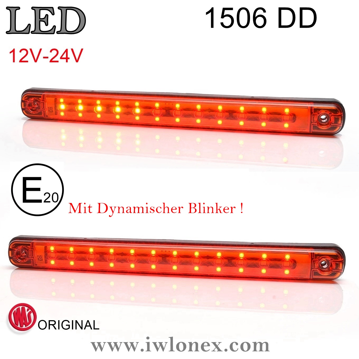 Rücklicht LED-Streifen-Rot 4  