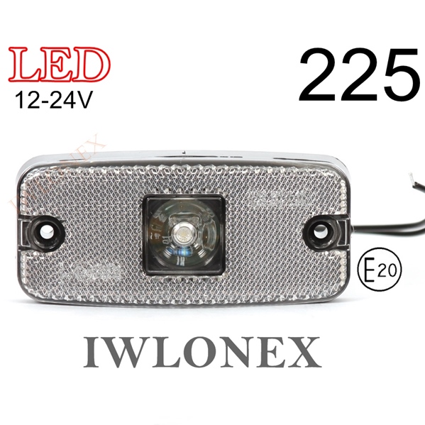 225 iwlonex 3 - 1x LED UMRISSLEUCHTE POSITIONSLEUCHTE WAS 225 Weiß
