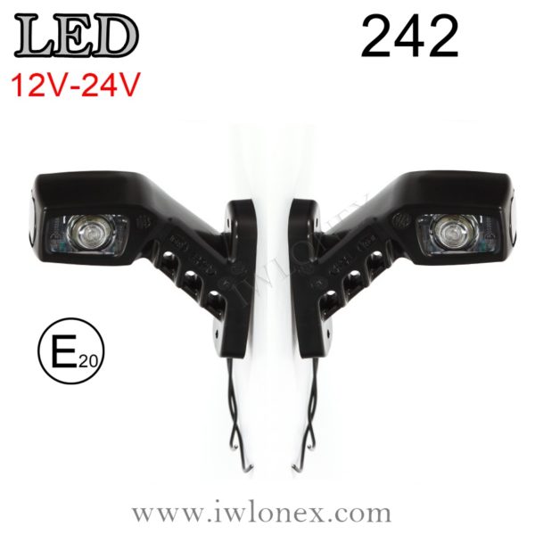 242 iwlonex 600x600 - 2x LED Begrenzungsleuchten Spurhalteleuchten WAS 242