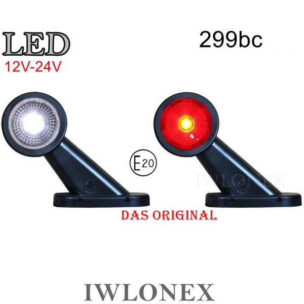 299bciwlonex 3 600x600 - 2x LED BEGRENZUNGSLEUCHTE POSITIONSLEUCHTE 12V-24V,  299bc
