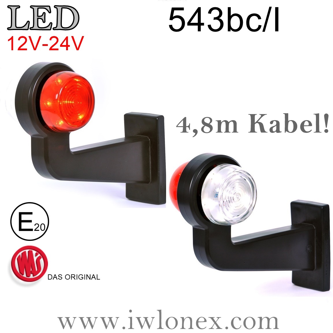 LED Umrissleuchte 12v - 24v LED Begrenzungsleuchte LED