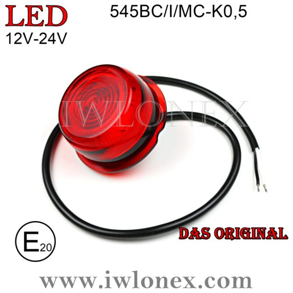 545BC II MC Rot iwlonex 1 2 600x600 - 1x LED MODUL-Begrenzungsleuchte WAS 545/I/MC-K0,5 Rot