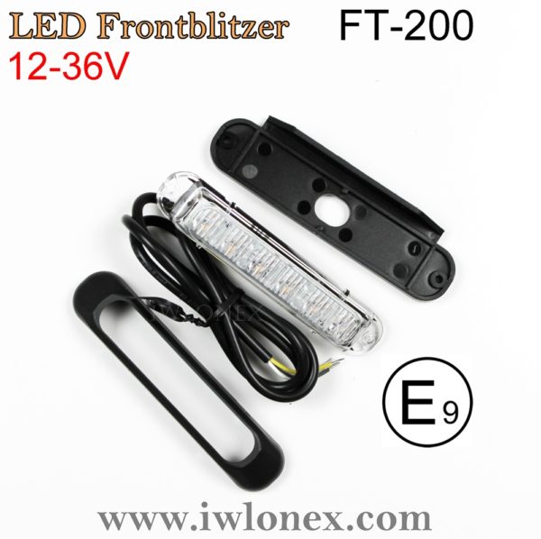 FT 200 600x598 - 1x LED WARNLEUCHTE FRONTBLITZER GELB FT-200