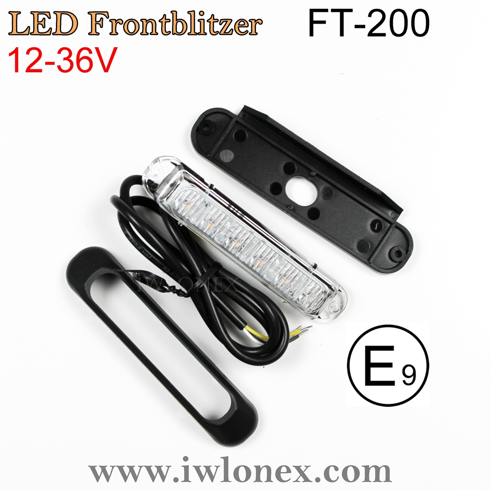 2x LED Frontblitzer Warnleuchte 12-24V