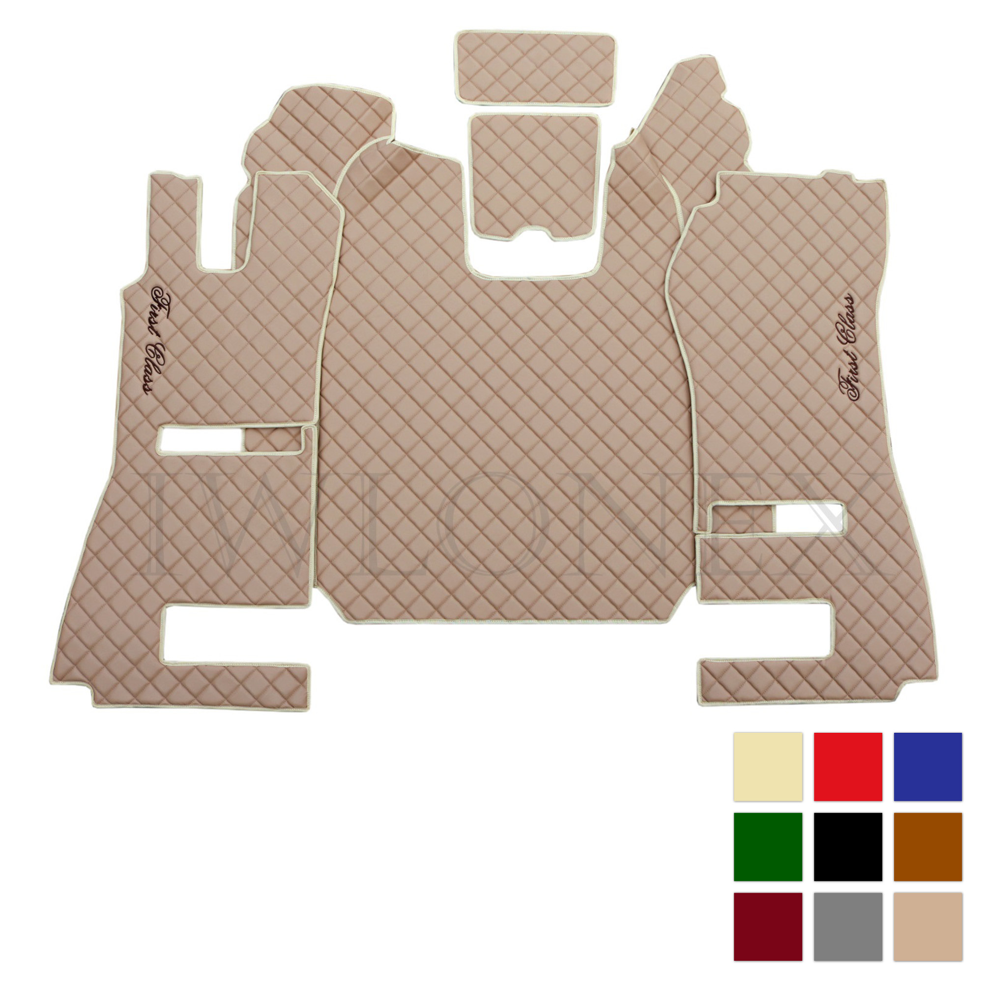 Fußmatten passend für SCANIA Streamline - Karo Muster - deine Farben -  Iwlonex
