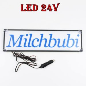 IMG 0739 e1589964497122 3 300x300 - 1 LKW LED NAMENSCHILD LEUCHTSCHILD 24V MILCHBUBI
