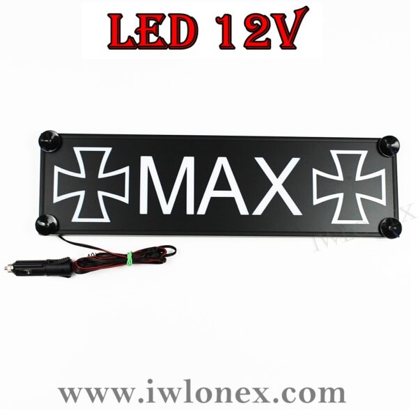 IMG 0748 1 600x589 - 1 LKW LED NAMENSCHILD 12V! MAX