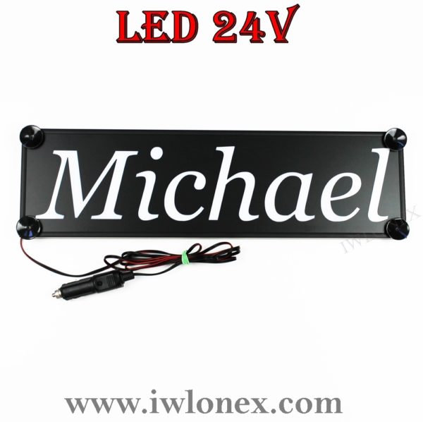 1 LKW LED NAMENSCHILD 24V MICHAEL