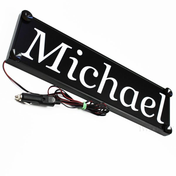 1 LKW LED NAMENSCHILD 24V MICHAEL – Bild 2