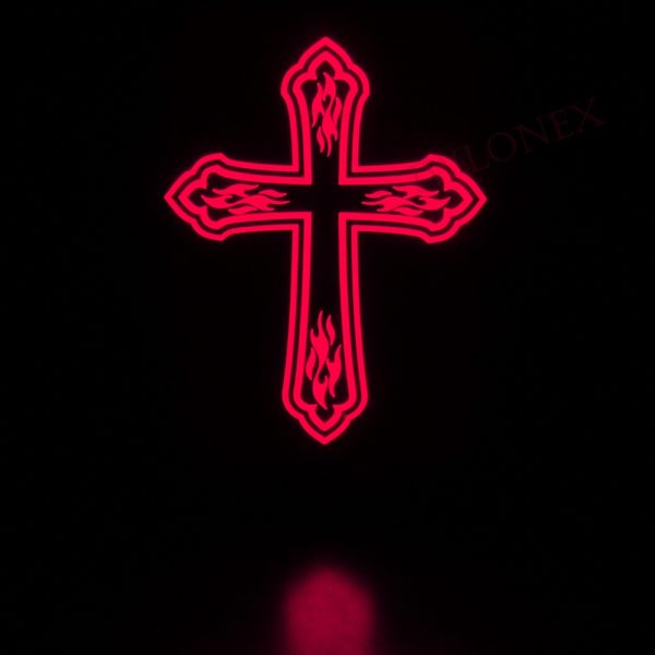 IMG 0762 Kopie 1 600x600 - 1x LKW LED Leuchtschild 24V Kreuz Rot