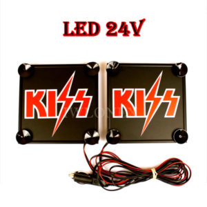 Kiss 1 glowne 4 300x300 - 1 Paar LKW LED Leuchtschilder 24V Kiss