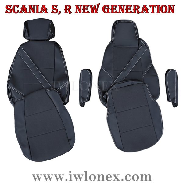 LKW Sitzbezuge passend fur SCANIA 2 600x600 - LKW Sitzbezüge passend für SCANIA S u. R New Generation - Schwarz