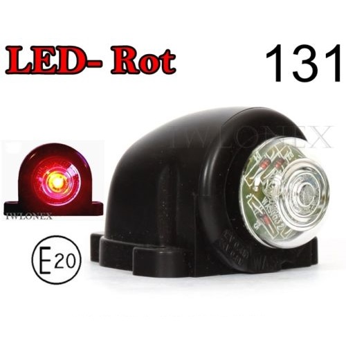 s l500 29 - 1x LED UMRISSLEUCHTE Hintere POSITIONSLEUCHTE Rot ABE WAS 131