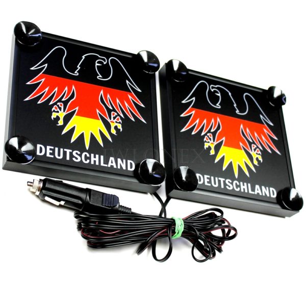 24 1 600x600 - 1 Paar LKW LED Leuchtschilder 24V Deutschland