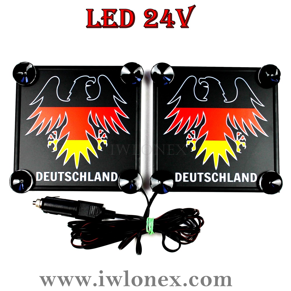 1 Paar LKW LED Leuchtschilder 24V Deutschland - Iwlonex