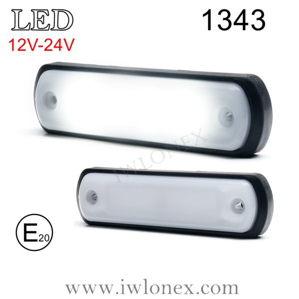 1343 iwlonex 600x600 - 1x LED UMRISSLEUCHTE POSITIONSLEUCHTE NEON Weiß WAS 1343