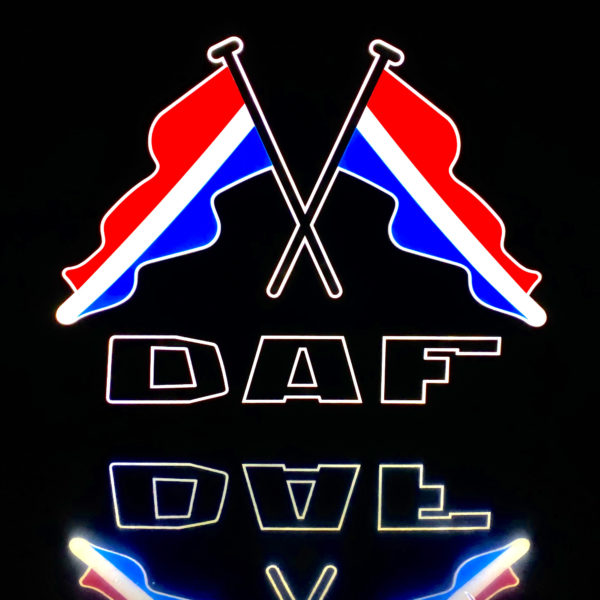 LKW LED Ruckwandschild DAF Flaggen 2