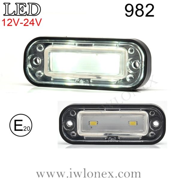 982 iwlonex 600x600 - 2x LED Kennzeichenleuchten 982