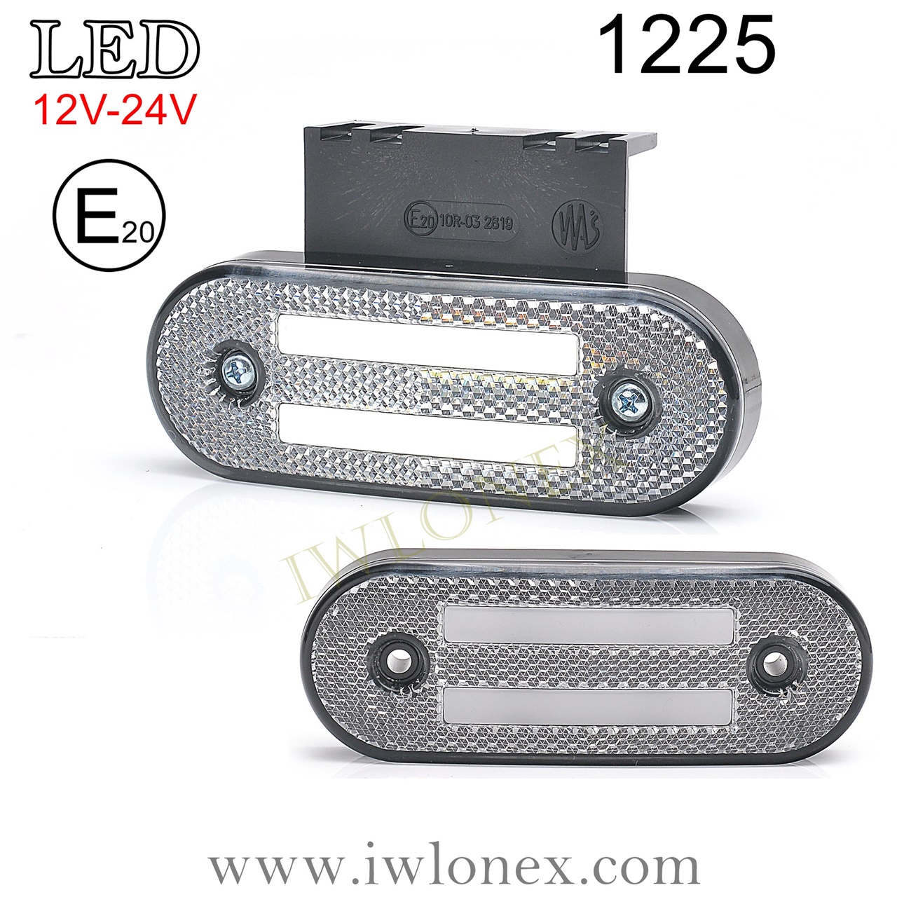 LED Umrissleuchte Begrenzungsleuchte Positionsleuchte 12V 24V weiß