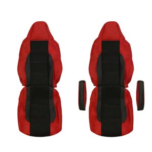Sitzbezuge passend fur MAN New ab 2020 Schwarz Rot 300x300 - LKW Sitzbezüge passend für MAN TGX, GX, GM  New ab 2020 - Rot/Schwarz