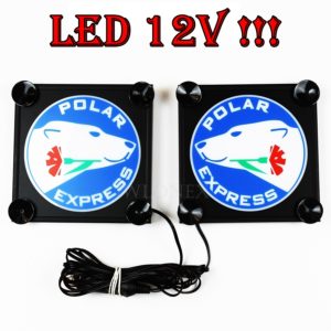 POLAR 1 1 Kopie 300x300 - 1 Paar LKW LED Leuchtschilder 12V Polar Express