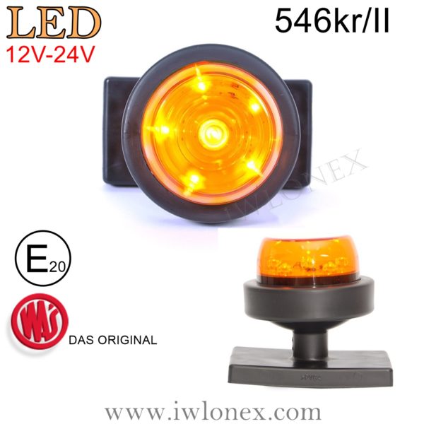 LED SEITENMARKIERUNGSLEUCHTE GELB, ABE WAS 546kr/II