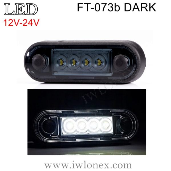 FT 073b DARK iwlonex 600x600 - 1x LED UMRISSLEUCHTE POSITIONSLEUCHTE ABE FT-073b DARK