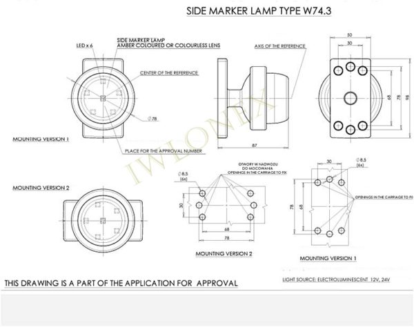 LED SEITENMARKIERUNGSLEUCHTE GELB, ABE WAS 546kr/II – Bild 3