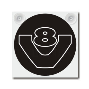 LED Schild 18cm V8 1 St. IWLONEX 300x300 - LKW 18x18cm LED Leuchtschild - 12V/24V/USB - V8 - 1 Stück