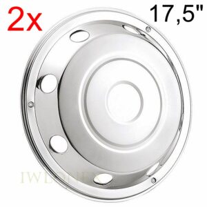 571r radkappe 175 300x300 - 2x RADKAPPEN RADAUSKLEIDUNG VORDERACHSE EDELSTAHL GEWÖLBT 17,5"