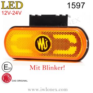1597 iwlonex 300x300 - LED SEITENMARKIERUNGSLEUCHTE mit Bodenbeleuchtung ABE WAS W240, 1597