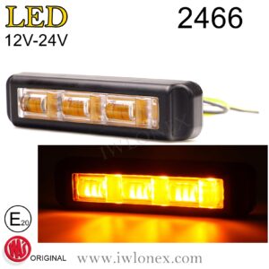 2466 iwlonex 300x300 - 1x LED WARNLEUCHTE / FRONTBLITZER GELB WAS 2466