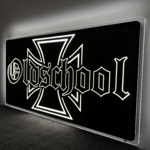 Ruckwandschild Oldschool Kreuz Weiss 73x37cm IWLONEX 2 300x300 - LKW LED Rückwandschild mit Dimmer - 12V/24V - Oldschool - deine Farben