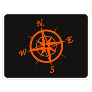 Ruckwandschild Windrose 48x37cm IWLONEX 300x300 - LKW LED Rückwandschild mit Dimmer - 12V/24V - Windrose - deine Farben