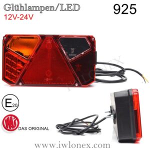 925 iwlonex 300x300 - 1x Rückleuchte HECKLEUCHTE Links 12V-24V Glühbirnen/LED  925